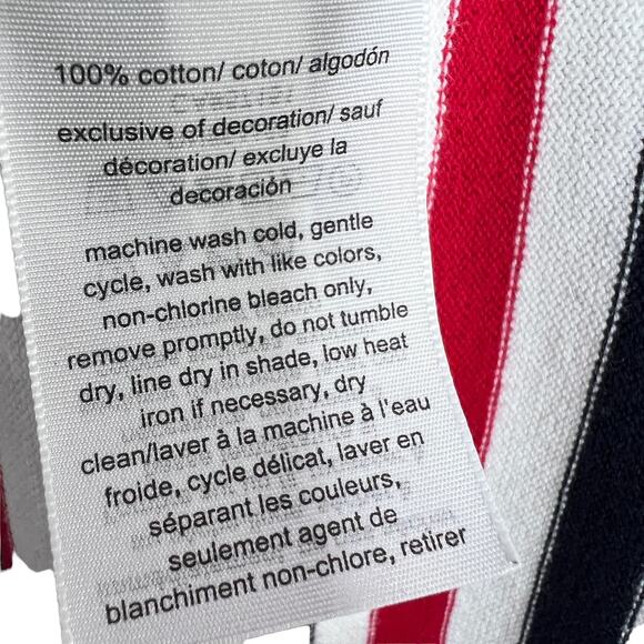 Tommy Hilfiger Womens Long Sleeve Sweater Blue Size 1X  V-Neck American Stripes - Picture 8 of 8